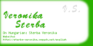 veronika sterba business card